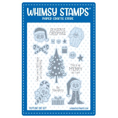 Whimsy Stamps Outline Dies - Season's Creepings